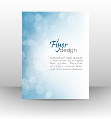 Business flyer template, corporate banner with shiny effect