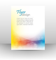 Poster - Business flyer template, corporate banner with shiny effect