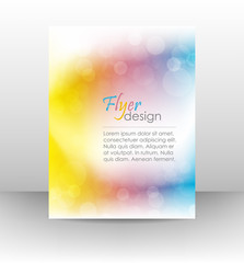 Poster - business flyer template, corporate banner with shiny effect