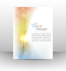 Poster - business flyer template, corporate banner with shiny effect