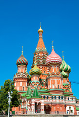 St. Basil's Cathedral on Red square, Moscow, Russia