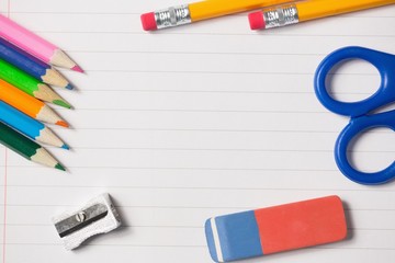 Poster - Notepad and school work supplies