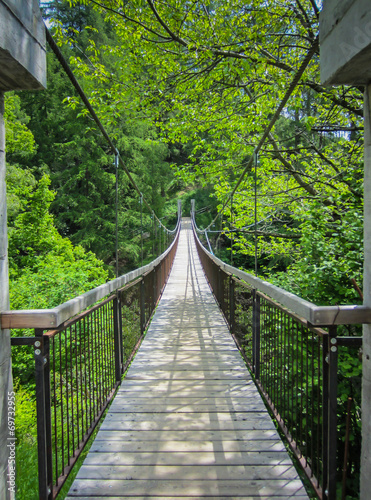 Naklejka ścienna Hängebrücke Meraner Höhenweg Südtirol