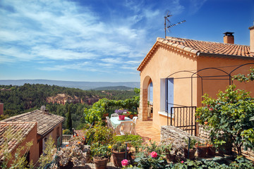 Roussillon village. Luberon Natural Regional Park