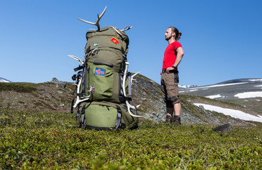 Wall Mural - big, bigger, my bagpack