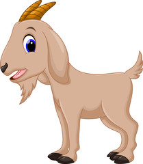 Wall Mural - cute goat cartoon
