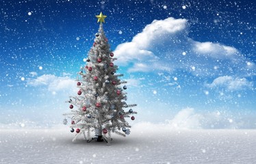 Poster - Composite image of christmas tree
