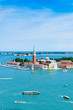 San Giorgio Maggiore island panorama view from above