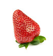 isolated fresh strawberry on white background