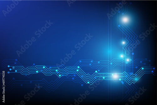 Fotografía abstract technology line vector background