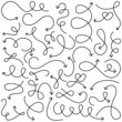 Vector Collection of Doodled Squiggly Arrows