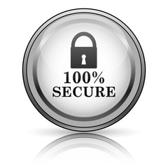 100 percent secure icon