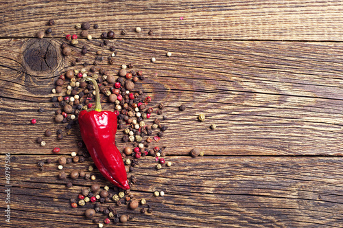 Naklejka - mata magnetyczna na lodówkę Pepper chili