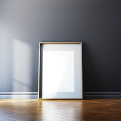 Wall Mural - Blank picture frame and sunlight