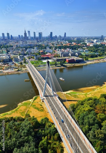 Nowoczesny obraz na płótnie Warsaw.