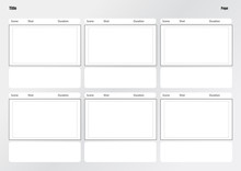 Professional Of Film Storyboard Template