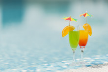 Cocktails By The Swimming Pool