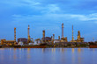 © FrameAngel - Oil refinery at twilight, business logistic concept