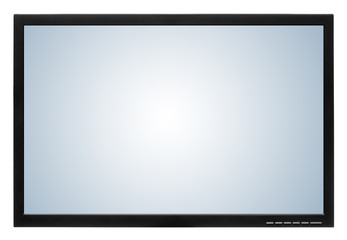Computer display or lcd tv on white background