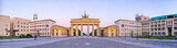 Fototapeta Uliczki - Brandenburg Gate in panoramic view, Berlin, Germany
