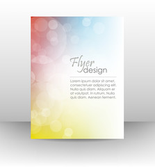 Poster - business flyer template, cover design with shiny effect