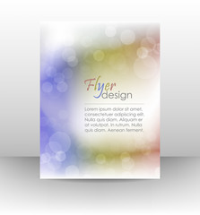 Poster - business flyer template, cover design with shiny effect