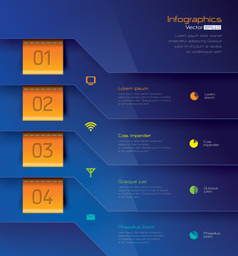 Infographics vector design template.