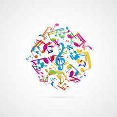 Sticker - illustration son/musique