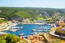 Bonifacio Port In Corsica, France.