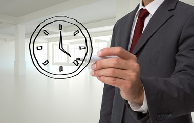 Poster - Composite image of business person drawing