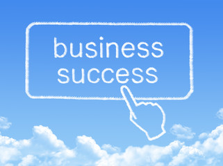 Sticker - business success message cloud shape