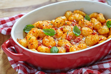 Gnocchi With Tomato Sauce And Parmesan Cheese