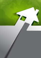 Fototapete - Vector background for real estate agency with abstract house
