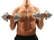 © Africa Studio - Handsome young muscular sportsman execute exercise with