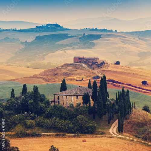 Nowoczesny obraz na płótnie Tuscany, Italy - San Quirico d'Orcia