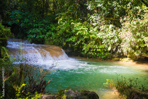 Contryside Waterfalls in El Nicho, Cuba Wallpaper Mural