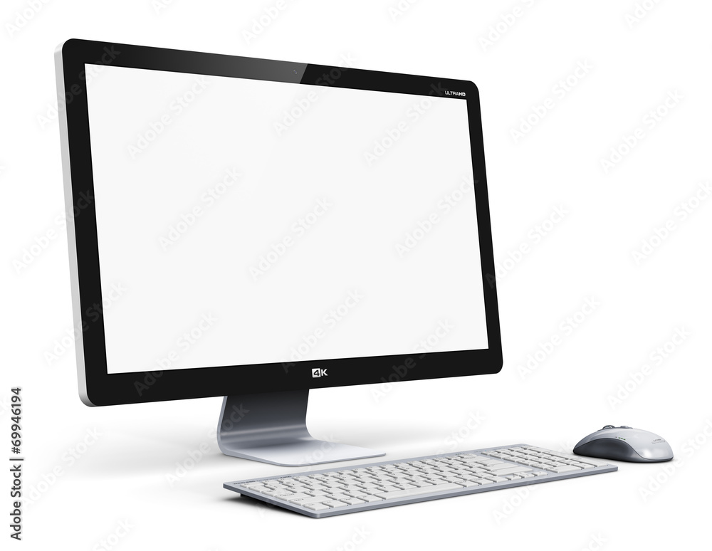 Desktop computer Stock Illustration | Adobe Stock