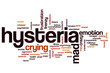 Hysteria word cloud