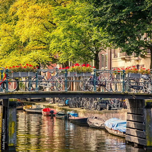  Plakat Amsterdam   kanal-w-amsterdamie