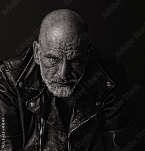 Photo  Tough guy in Leather