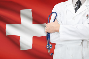 Wall Mural - Concept of national healthcare system - Switzerland