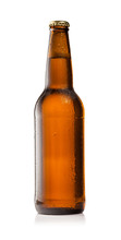 Bottle Of Beer Isolated On White Background