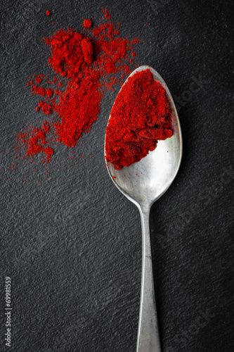 Cuadros en Lienzo paprika on silver spoon