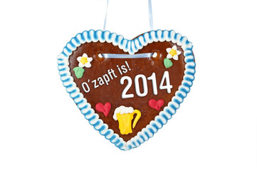 Lebkuchenherz mit O´zapft is 2014