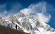 © Daniel Prudek - Lhotse with windstorm, turist and snow clouds