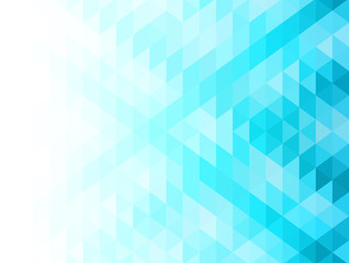 Wall Mural - Blue abstract geometric background with triangles