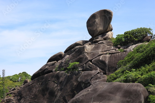 View point at Similan Island in Similans national park, Thailand Poster