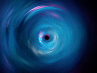 Wall Mural - black hole in space