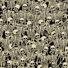 Skeletons Seamless Background