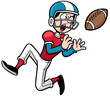 © sararoom - Vector illustration of Cartoon American football player